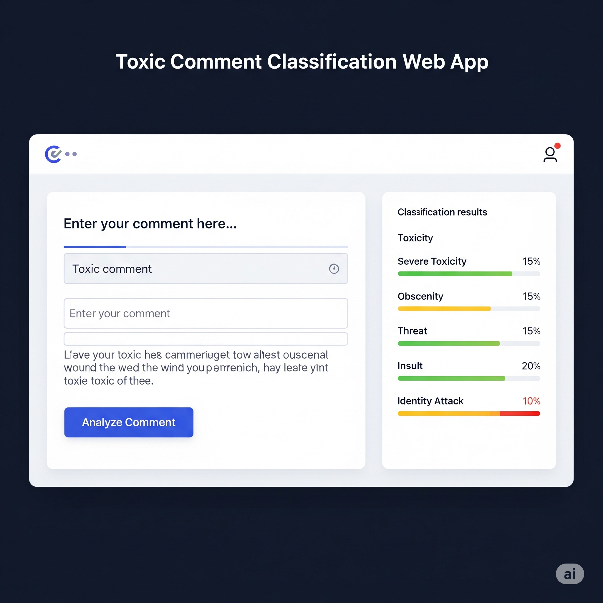 Toxic Comment Classifier Project